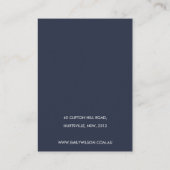 YELLOW ORANGE FOG SNOW LANDSCAPE NECKLACE DISPLAY VISITENKARTE (Rückseite)