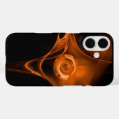 YELLOW ORANGE FRAKTAL ROSE Case-Mate iPhone HÜLLE (Rückseite (Horizontal))