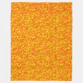 Yellow Orange Glitter Fleecedecke (Vorderseite)
