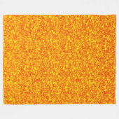 Yellow Orange Glitter Fleecedecke (Vorderseite (Horizontal))