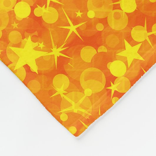 Yellow Orange Glitter Fleecedecke (Ecke)
