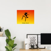 Yellow Orange Hurdler Poster (Heimbüro)