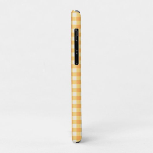 Yellow Orange Ish Preppy Gingham Kariert Case-Mate iPhone Hülle (Hinten/Links)