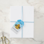 Yellow Orange Niedlich Dinosaurier Vielen Dank Geschenkanhänger (Mit Garn)