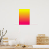 Yellow Orange Pink Ombre Poster (Küche)