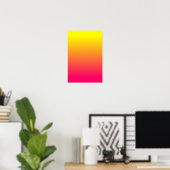 Yellow Orange Pink Ombre Poster (Heimbüro)