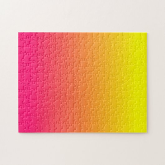 Yellow Orange Pink Ombre Puzzle (Horizontal)