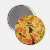 Yellow Orange Primrose Magnet (Vorderseite/Rückseite)