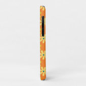 Yellow Orange Retro 70er Daisies Case-Mate iPhone Hülle (Hinten/Links)