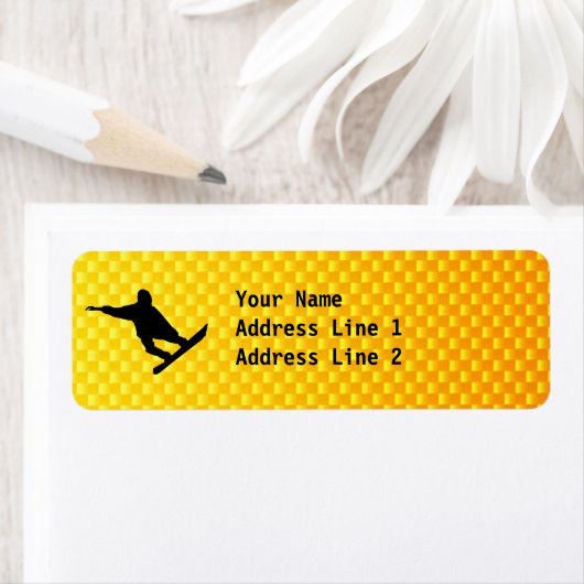 Yellow Orange Snowboarding (Insitu)