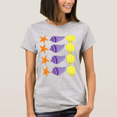 Yellow Orange Starfish Star Fish Beach Küste T-Shirt (Vorderseite)