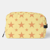 Yellow Orange Stars Pattern Constellation Cosmetic Waschbeutel (Rückseite)