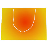 Yellow Orange Sunny Gradient Ombre Große Geschenktüte (Vorderseite)