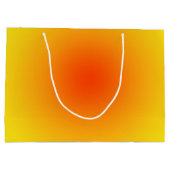 Yellow Orange Sunny Gradient Ombre Große Geschenktüte (Rückseite)