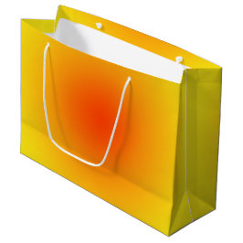 Yellow Orange Sunny Gradient Ombre Große Geschenktüte