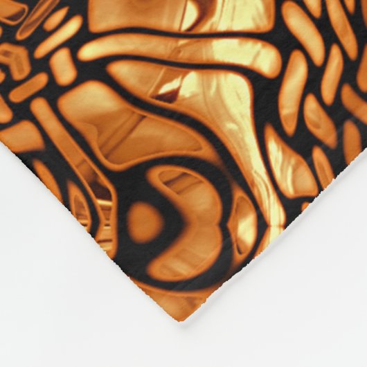 Yellow Orange Taupe Brown Angesagtes Bohemisches B Fleecedecke (Ecke)