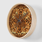 Yellow Orange Taupe Brown Angesagtes Bohemisches B Uhr (Winkel)