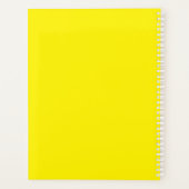 Yellow Orb Weaver Spider School Planer (Rückseite)