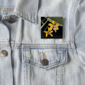 Yellow Orchid Blume Tropical Botanical Button (Beispiel)