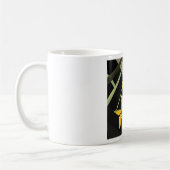 Yellow Orchid Blume Tropical Botanical Kaffeetasse (Links)