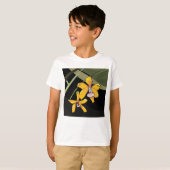 Yellow Orchid Blume Tropical Botanical T-Shirt (Vorne ganz)