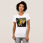 Yellow Orchid Blume Tropical Botanical T-Shirt (Vorne ganz)
