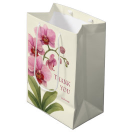 Yellow Orchid Business Thank You Gift Bag Mittlere Geschenktüte