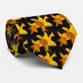 Yellow Orchid Krawatte (Gerollt)