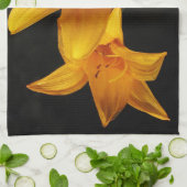 Yellow Orchid Küchentuch (Gefaltet)