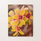 Yellow Orchid, Lawai, Kauai, Hawaii Puzzle (Vertikal)