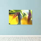 Yellow Orchid Leinwanddruck (Insitu (Holzboden))