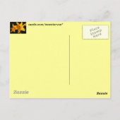 Yellow Orchid Postkarte (Rückseite)