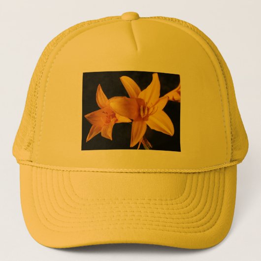 Yellow Orchid Truckerkappe (Vorderseite)