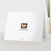 Yellow Orchids Custom Birthday Card Karte (Rückseite)