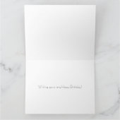 Yellow Orchids Custom Birthday Card Karte (Innenseite)