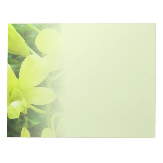 Yellow Orchids Notepad Notizblock (Vorderseite)