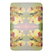 Yellow Orchids Pattern Badematte (Vorderseite Vertikal)