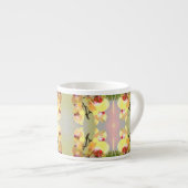 Yellow Orchids Pattern Espressotasse (Vorderseite Rechts)