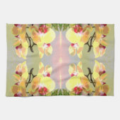 Yellow Orchids Pattern Geschirrtuch (Horizontal)