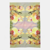 Yellow Orchids Pattern Geschirrtuch (Vertikal)