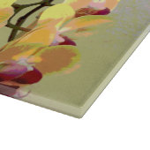 Yellow Orchids Pattern Schneidebrett (Ecke)