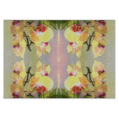 Yellow Orchids Pattern Schneidebrett (Vorderseite)
