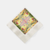 Yellow Orchids Pattern Serviette (Ecke)
