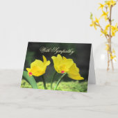 Yellow Orchids Sympathie Card Karte (Gelbe Blume)