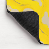 Yellow Organic Abstract Mousepad (Ecke)