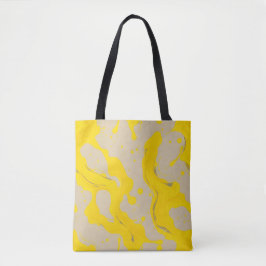 Yellow Organic Abstract Tasche