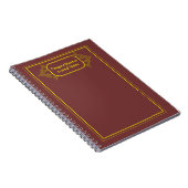 Yellow Ornament Gerahmt Notebook Notizblock (Rechte Seite)