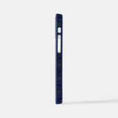 Yellow Ovals - Fall Blue Geometric iPhone Hülle (Linke Seite)