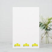 Yellow Owls Design Briefpapier (Stehend Vorderseite)