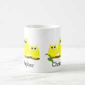 Yellow Owls Design Personalised Kaffeetasse (Mittel)